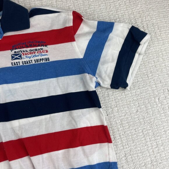 Paul & Shark Striped Polo Sz L Yacht Royal Ocean Key west Team Yachting READ* - Picture 4 of 16
